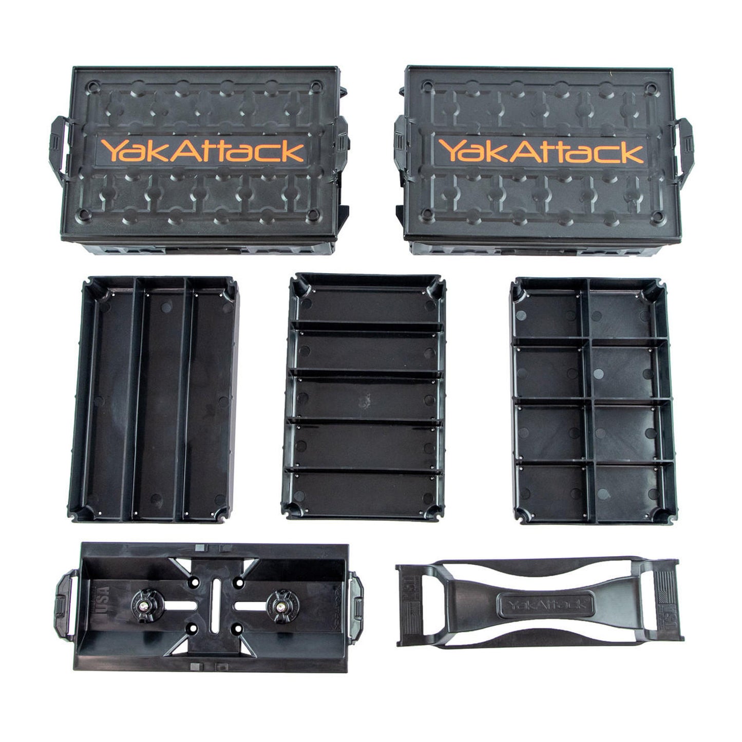 Yakattack - Fully Loaded TracPak Combo Kit, Two Boxes, Track Mount, Handle, and 3 Trays